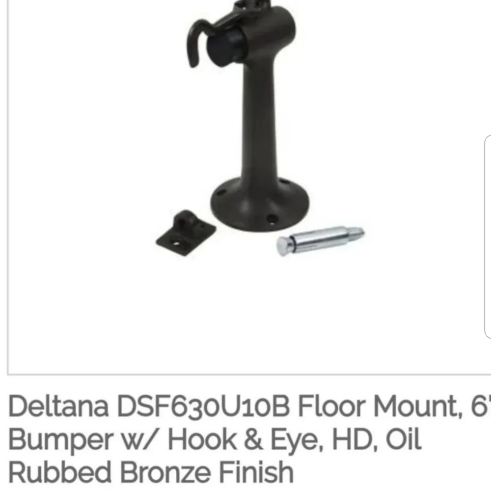 2 Deltana heavy duty floor mount door stops…